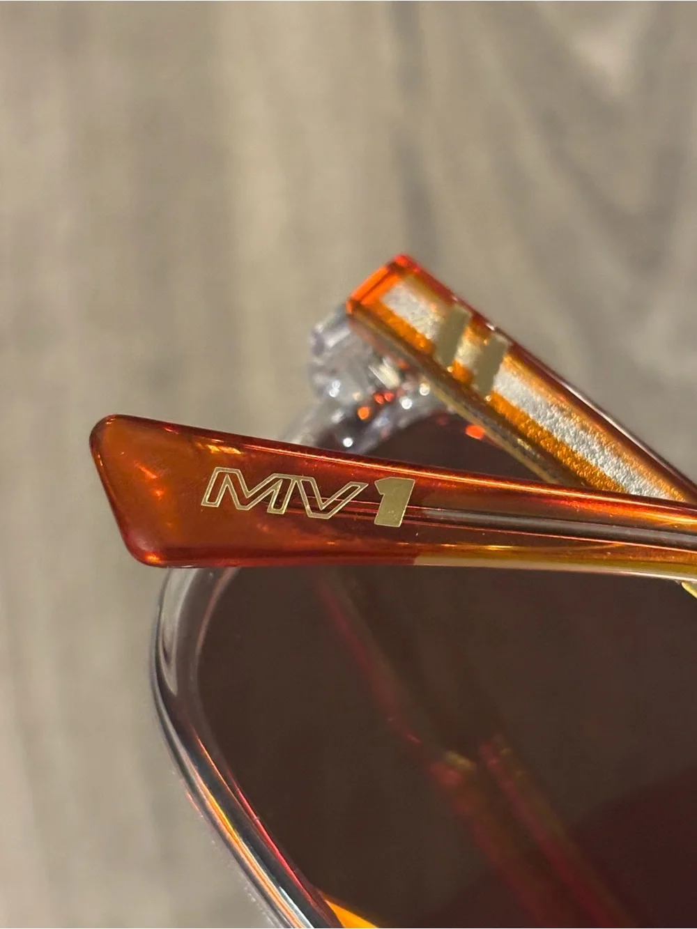 Blenders Meister X2 Orange Circuit Redbull Polarized Sunglasses ISSUE: Lens Wear